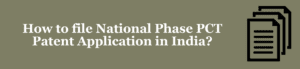 National Phase PCT Patent Application in India